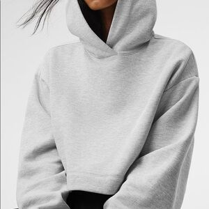 LIKE NEW Alo Yoga Bae Hoodie, Gray, Women's Size Medium